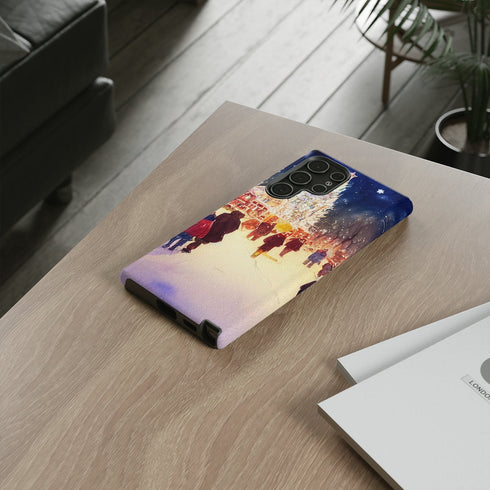 A Christmas Market in Denver Colorado - Impact Resistant Phone Case